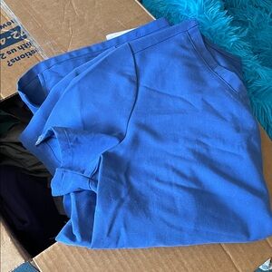 Figs Women's Denim Blue V-Neck Scrub Top